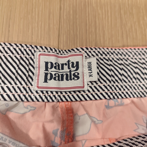 Neon Coral Whale Print Swim Shorts - Picture 4 of 10